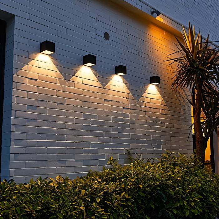 SolaraGlow solarna lampa ścienna zewnętrzna z ciepłym ambientowym światłem