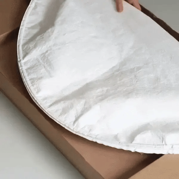Hængelampe i flettet papir, LumaWeave kartoffelchipslampe
