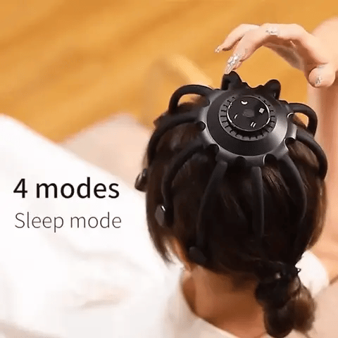 Zentara hovedmassageapparat med akupressurknopper og blide vibrationer