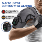 SolaceFlex Shoulder Massager With Heated Pad And Neoprene Brace Wrap