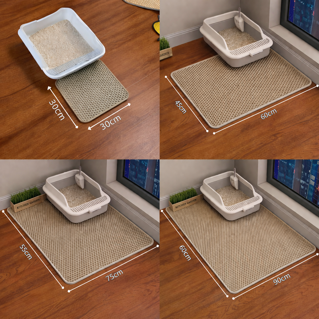 Tapete para areia Ultra-Shield de camada dupla, impermeável e resistente, para proteção do chão contra animais de estimação | Fioriscas