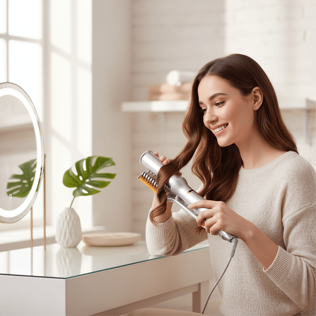 2-in-1 Rotating Hair Brush for Effortless Styling - Fioriscas