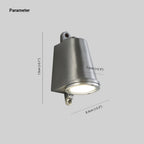 Lampada da parete industriale Ray a forma di campana in metallo, nero/grigio/rame/alluminio | Fioriscas
