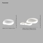 Arisha moderne golf opbouw plafondlamp | Fioriscas