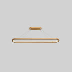 LumaWood houten en metalen led-hanglamp voor eetkamers, 2 lengtes