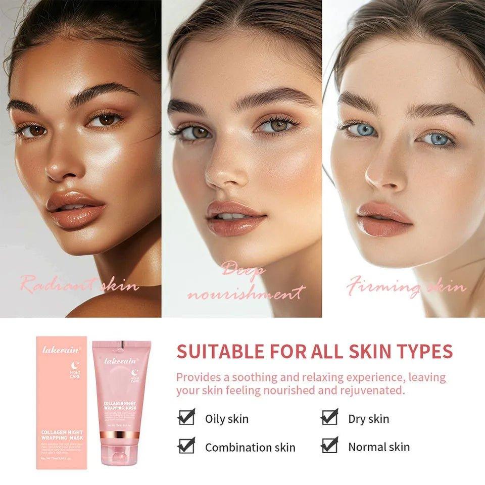 Collagen Night Mask With Hydration Ceramide For All Skin Types | Fioriscas