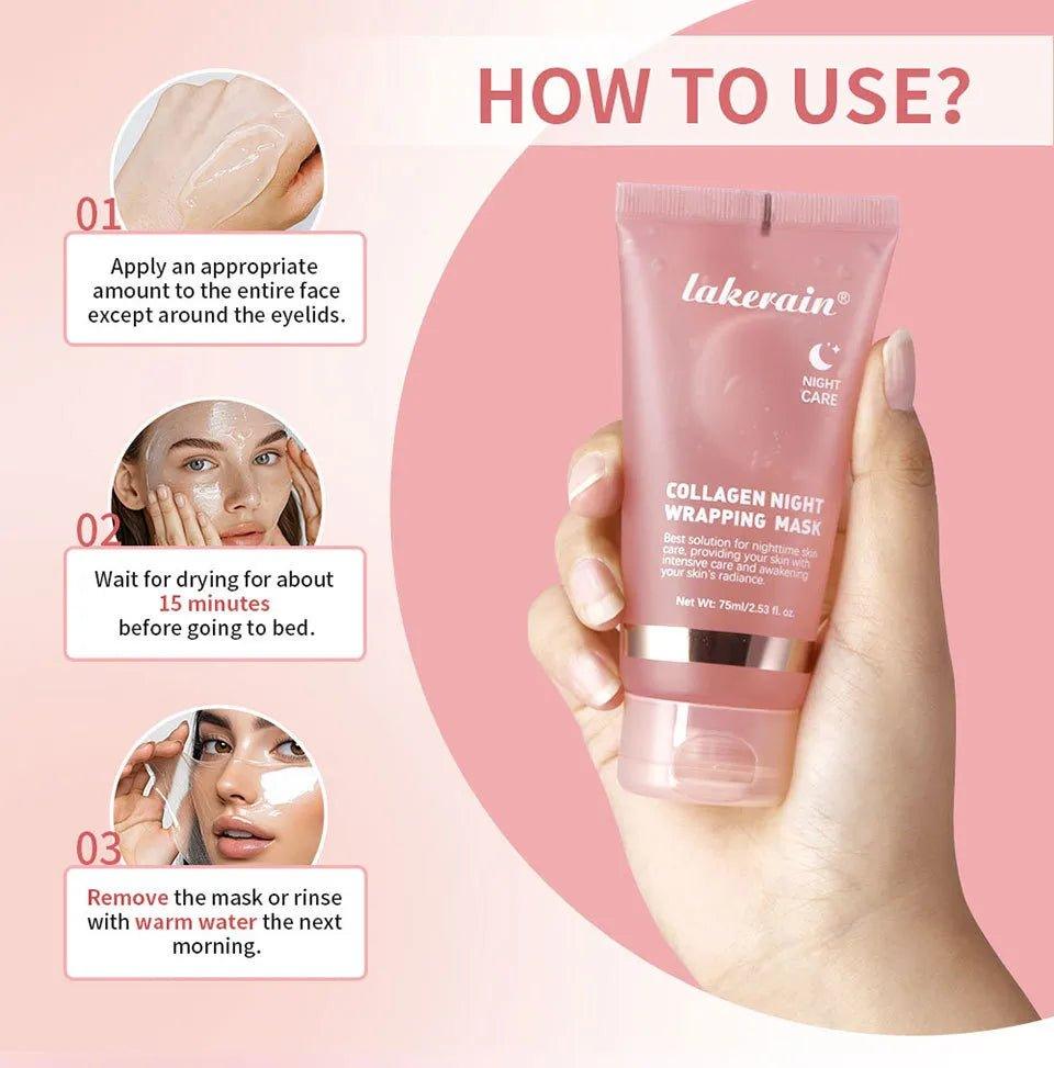 Collagen Night Mask With Hydration Ceramide For All Skin Types | Fioriscas