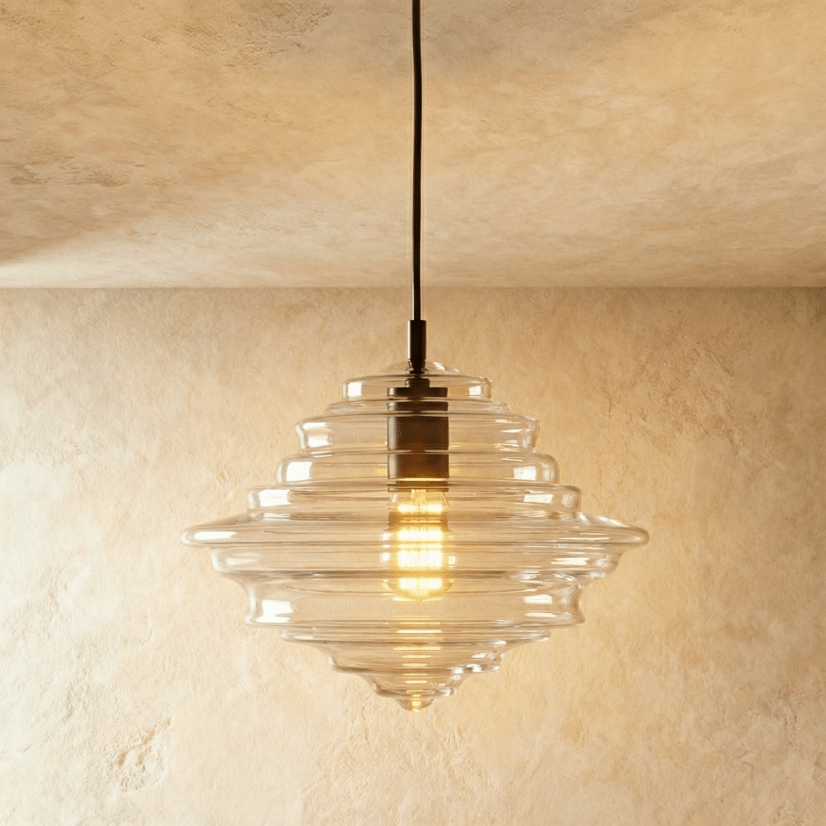 Závěsné svítidlo Aurelia Glass s propracovaným ručně vyráběným siluetovým designem  