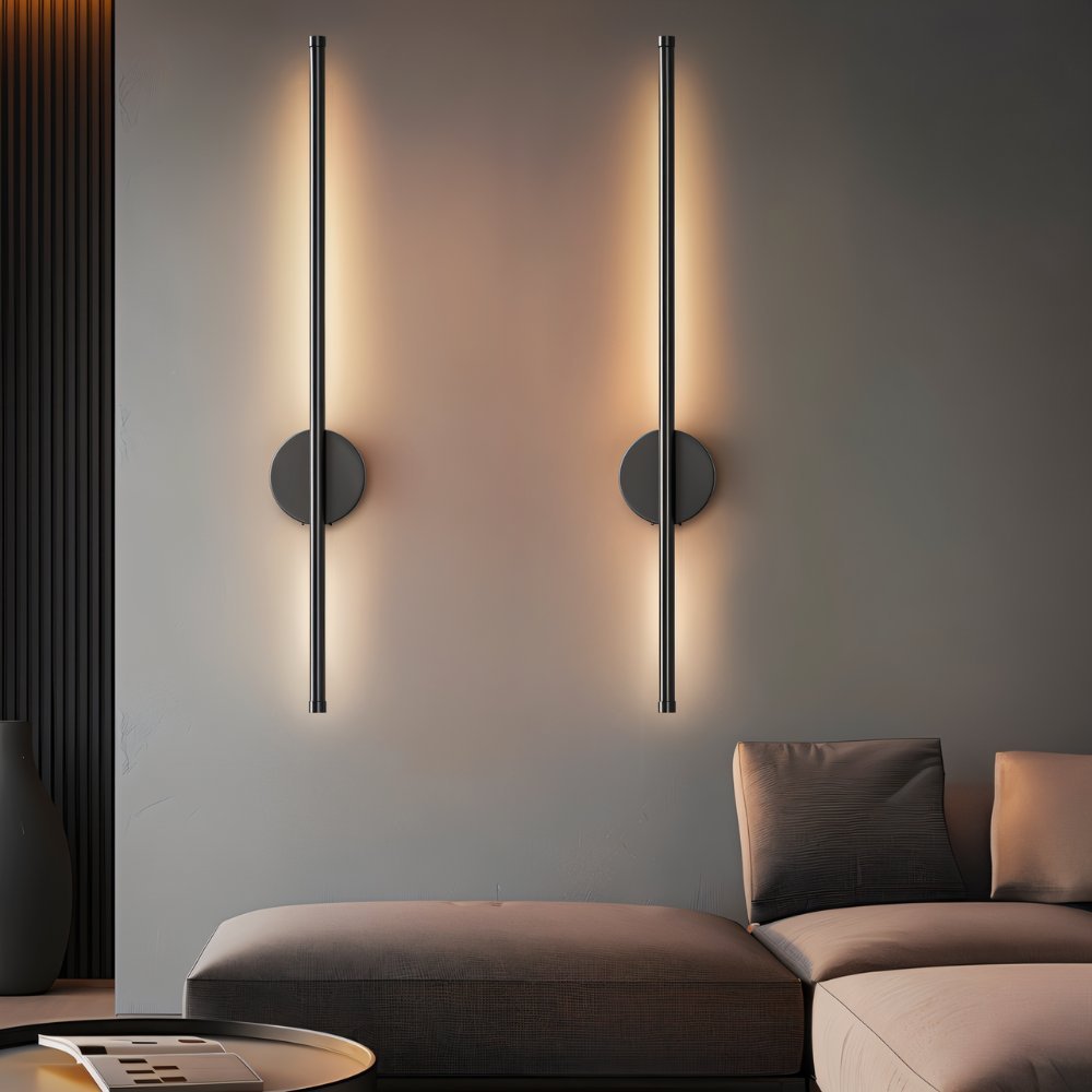 Bezdrátové nástěnné svítidlo LumaArc, minimalistický hliníkový nástěnný držák  