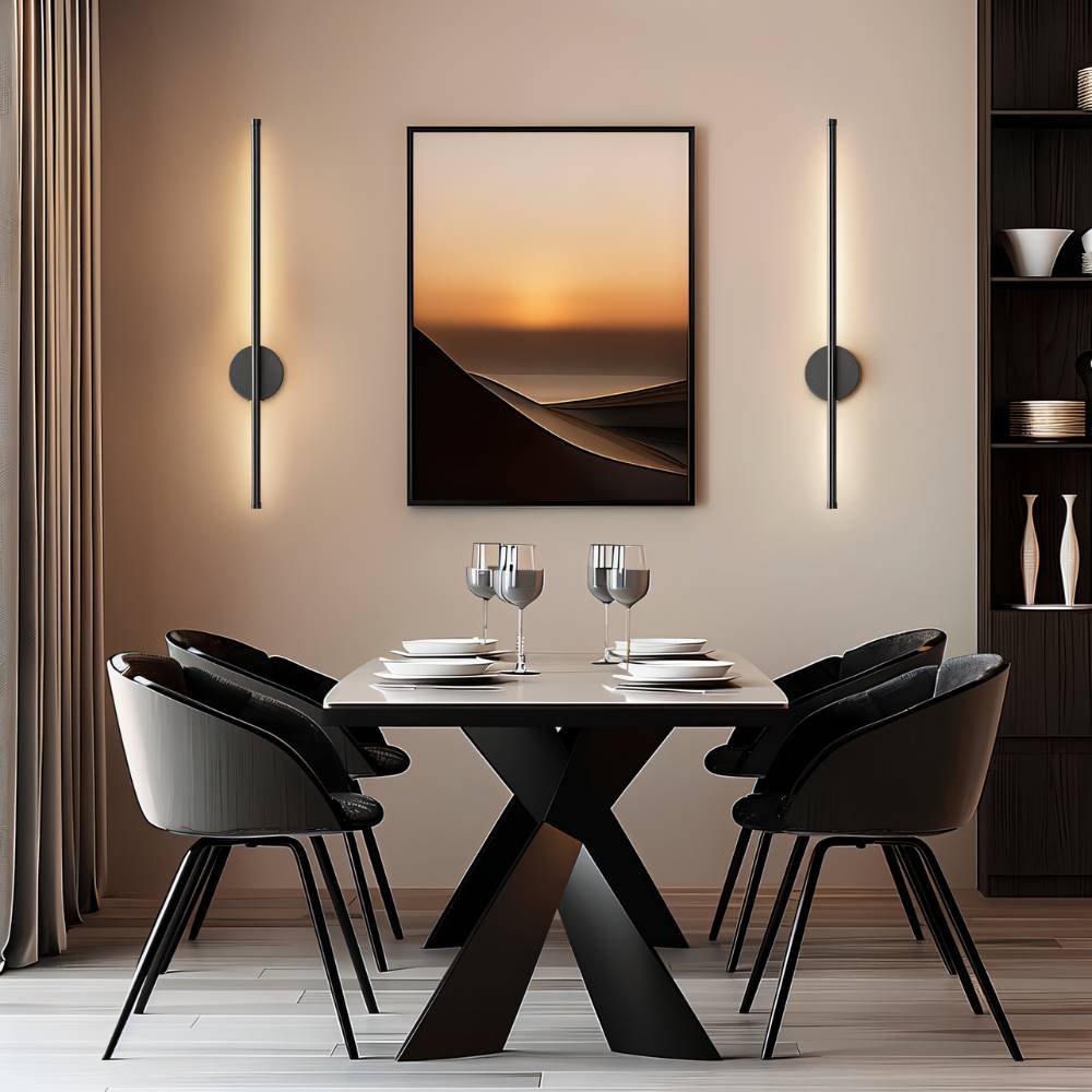Bezdrátové nástěnné svítidlo LumaArc, minimalistický hliníkový nástěnný držák  