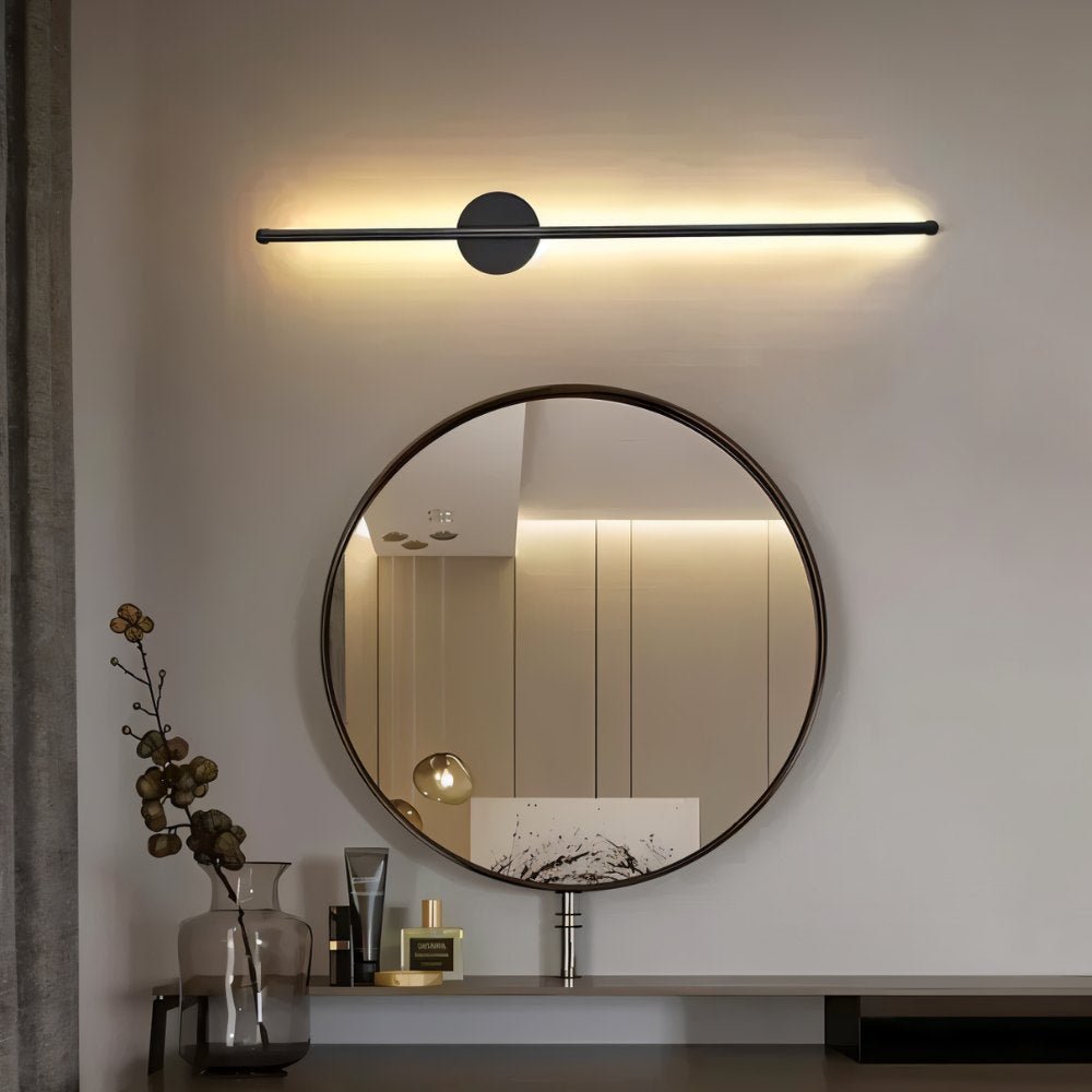 Bezdrátové nástěnné svítidlo LumaArc, minimalistický hliníkový nástěnný držák  