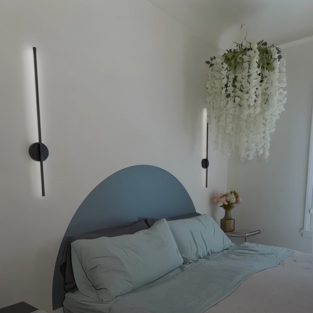 Bezdrátové nástěnné svítidlo LumaArc, minimalistický hliníkový nástěnný držák  