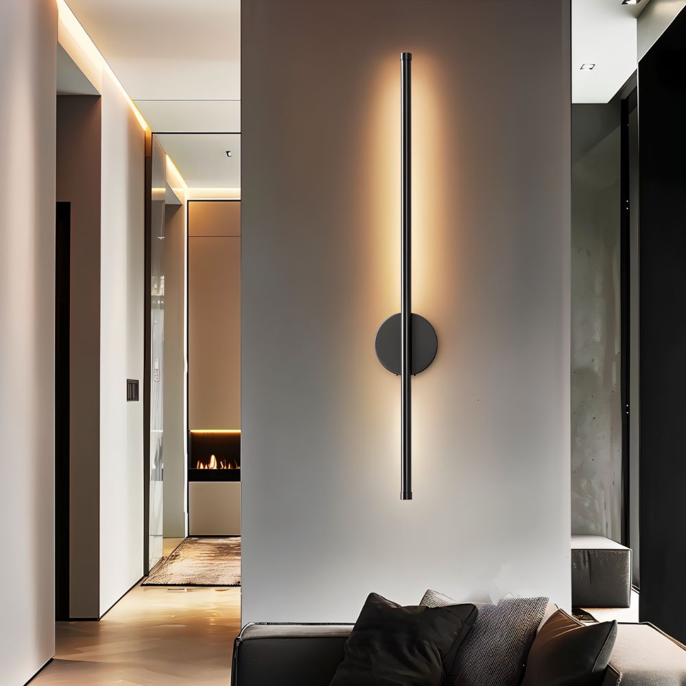 Bezdrátové nástěnné svítidlo LumaArc, minimalistický hliníkový nástěnný držák  