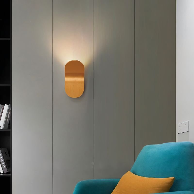 AeroLume Sculpted Wall Lamp In Black Or White Finish