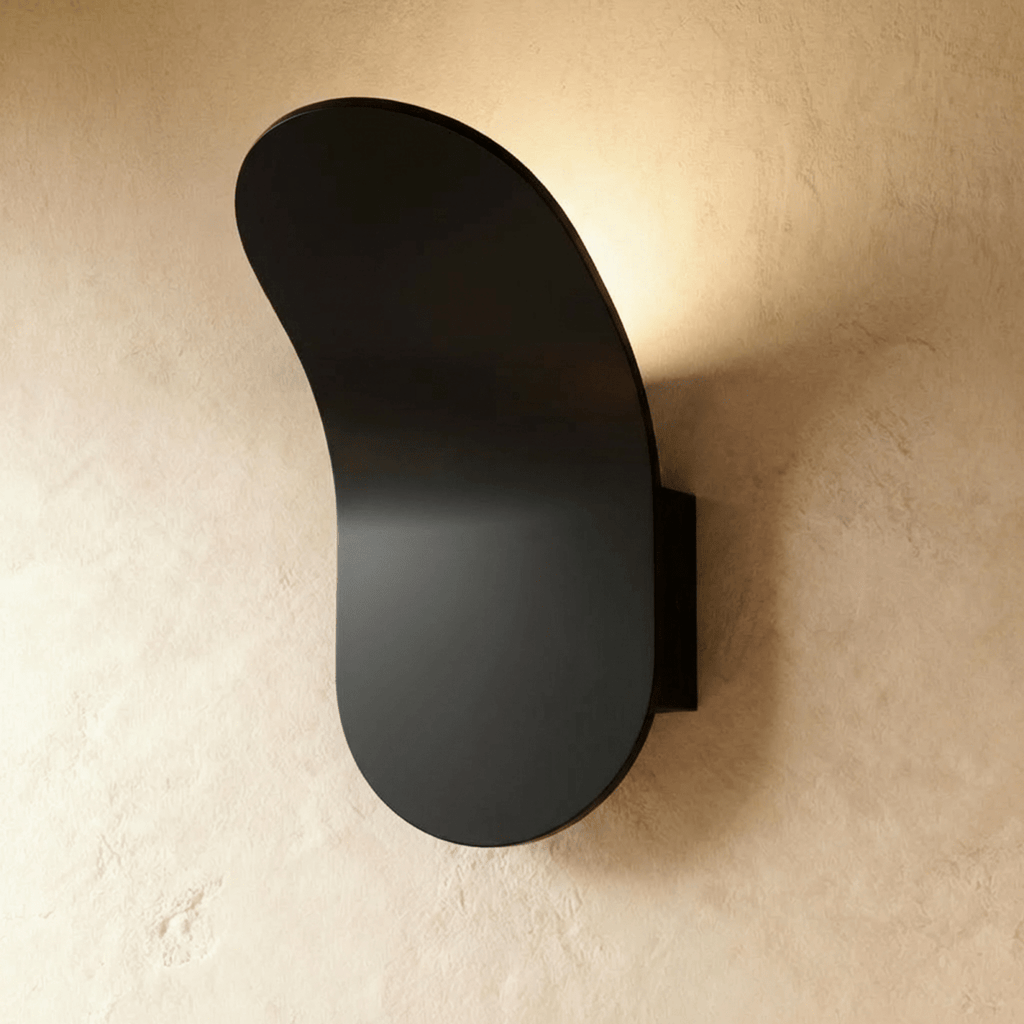 AeroLume Sculpted Wall Lamp In Black Or White Finish