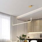 EdgeGlow metalen en siliconen hanglamp met lichtbalk, twee ledkoppen, 90-150 cm