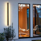 Applique murale noire élégante, luminaire LED Nyx pour murs extérieurs