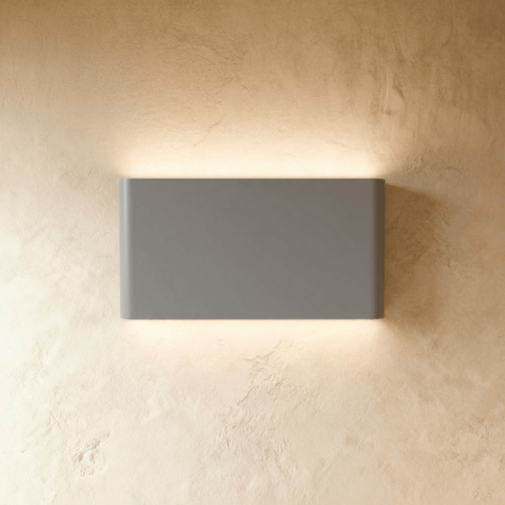 LumaRect Aluminum Wall Light Modern Minimalist Rectangular Lamp