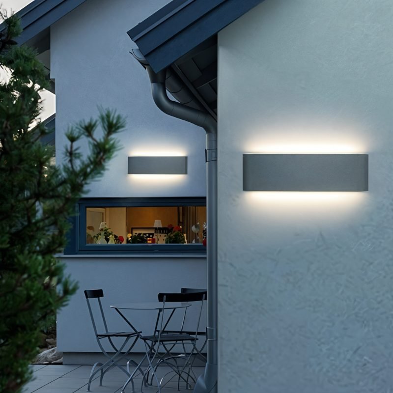 LumaRect Aluminum Wall Light Modern Minimalist Rectangular Lamp