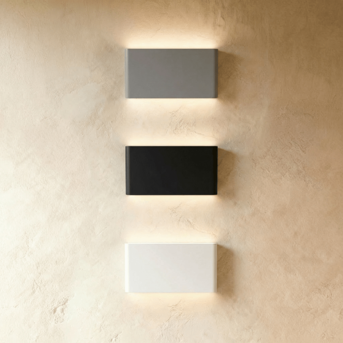 LumaRect Aluminum Wall Light Modern Minimalist Rectangular Lamp