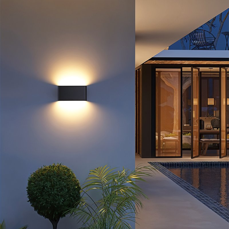 LumaRect Aluminum Wall Light Modern Minimalist Rectangular Lamp