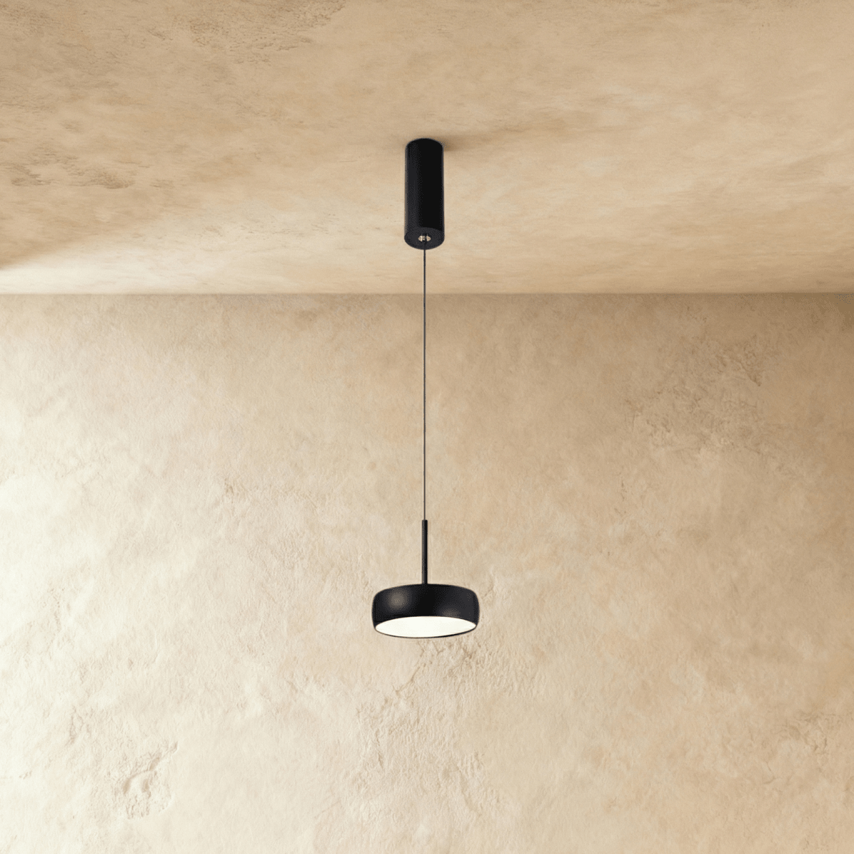 NovaBeam Aluminum Pendant Light With Cylindrical Canopy
