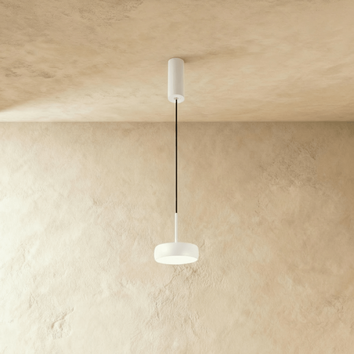 NovaBeam Aluminum Pendant Light With Cylindrical Canopy