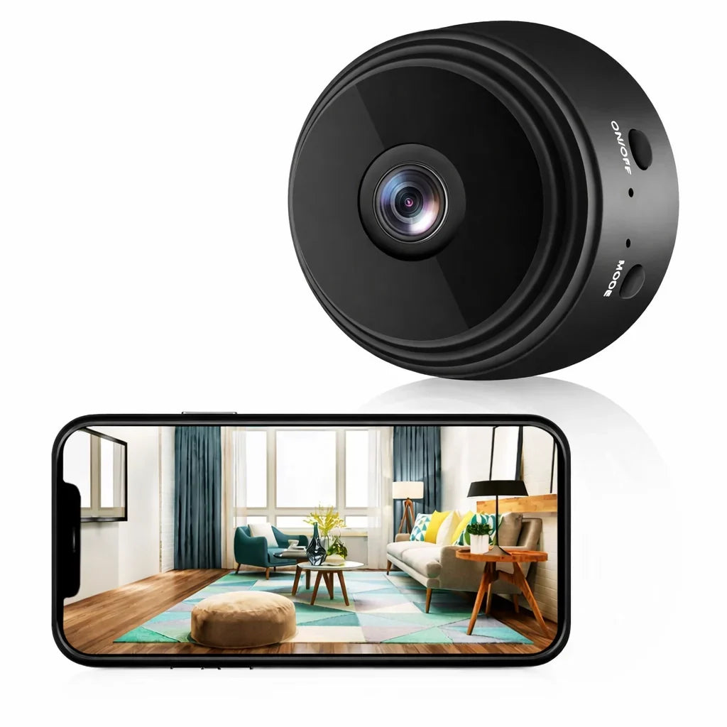 Mini câmara de segurança inteligente HD para monitorização remota 24 horas por dia e visão noturna | Fioriscas