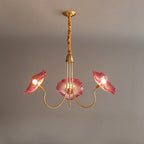 FloraBloom Glass Flower Chandelier for Elegant Living Room Lighting