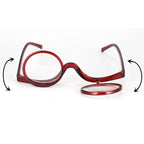 LumiView Flip-Down Makeup Magnifying Glasses, 6 Colors