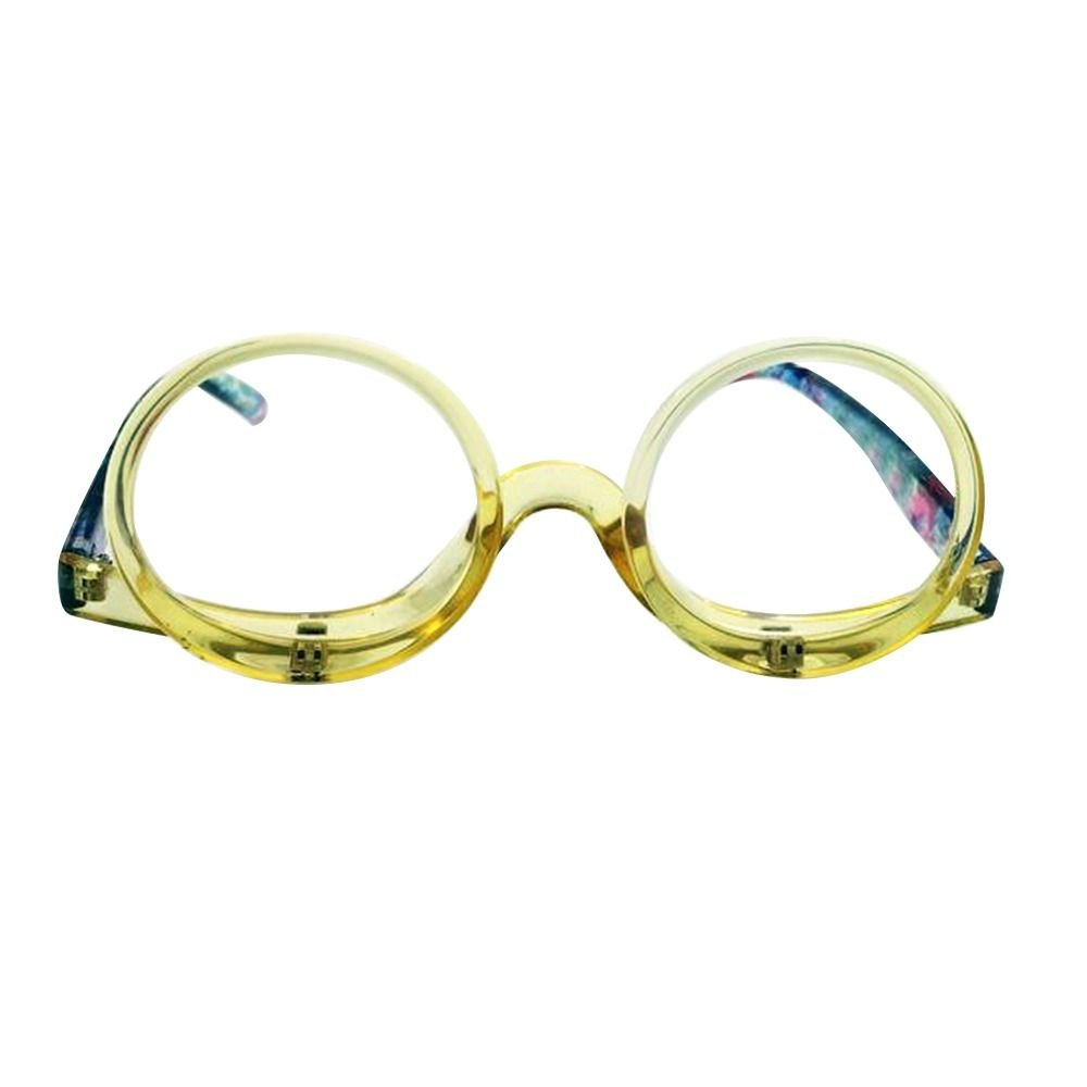 LumiView Flip-Down Makeup Magnifying Glasses, 6 Colors