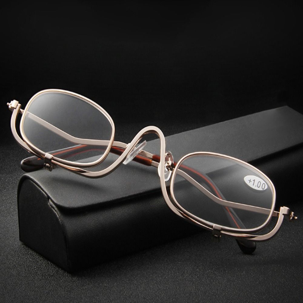 LumiView Flip-Down Makeup Magnifying Glasses, 6 Colors