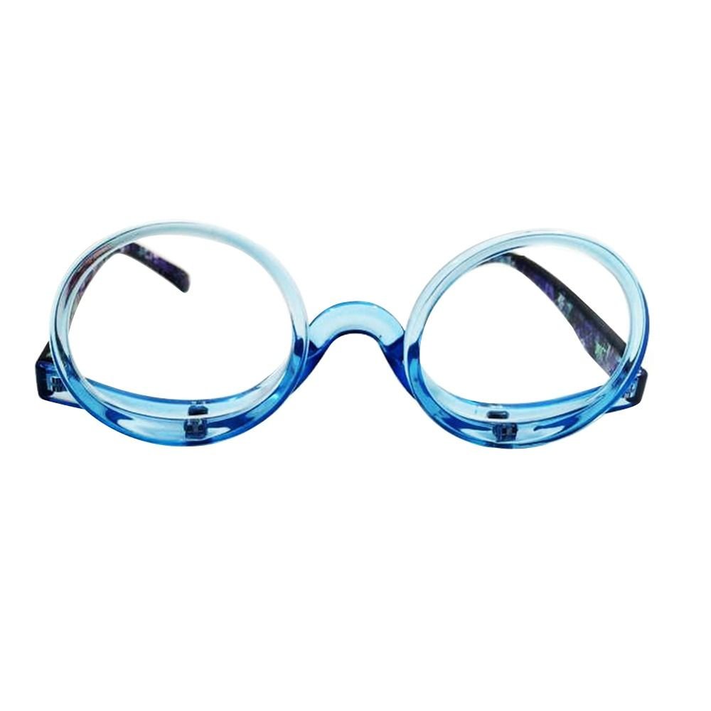LumiView Flip-Down Makeup Magnifying Glasses, 6 Colors