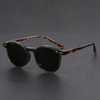 Men's Sunglasses RetroView – Round Tortoiseshell Glasses with Lightweight Frame