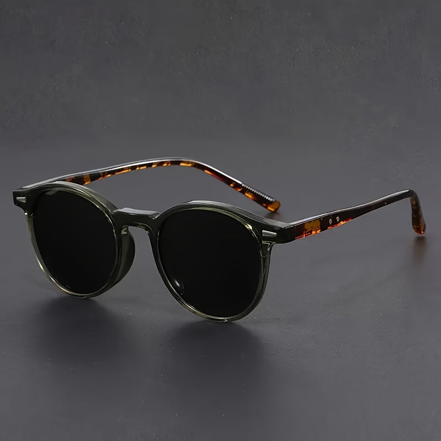 Men's Sunglasses RetroView – Round Tortoiseshell Glasses with Lightweight Frame
