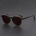 Men's Sunglasses RetroView – Round Tortoiseshell Glasses with Lightweight Frame