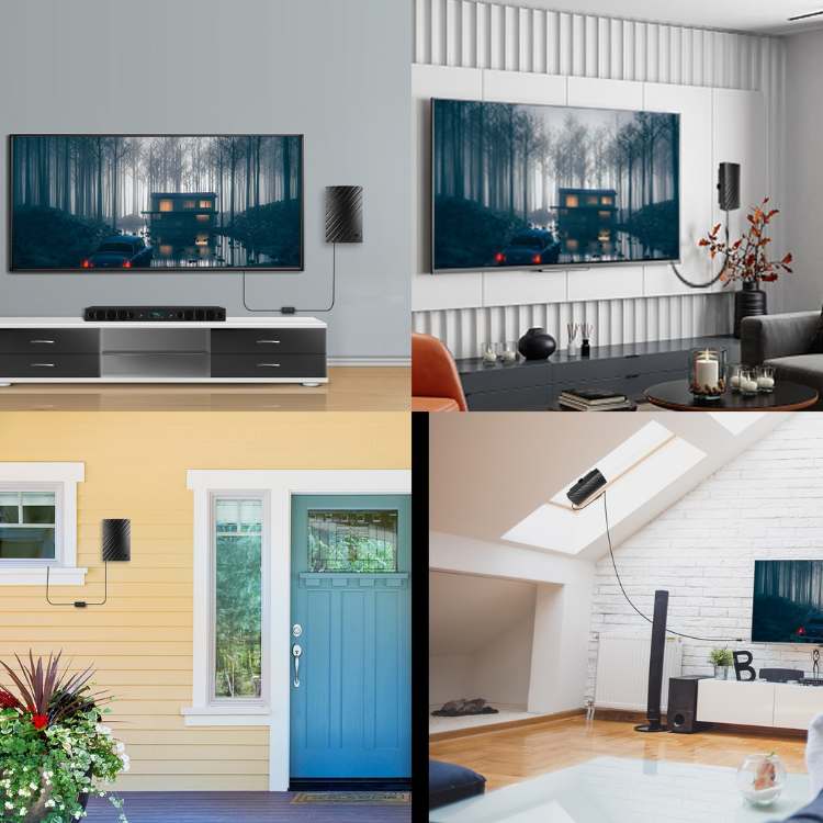 LumaWave 4K-binnenantenne voor tv, bereik van 600 mijl, plug-and-play-installatie