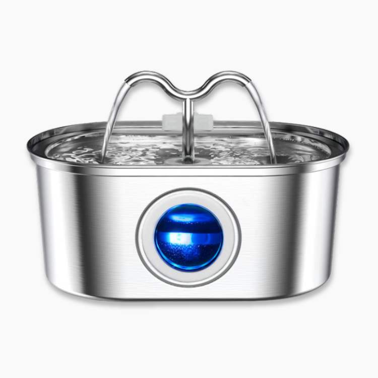 CalmStream 2 l:n ruostumattomasta teräksestä valmistettu juoma-automaatti kissoille ja koirille