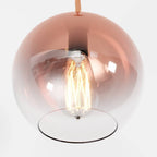 Aurora glaspendel med ombré-finish i champagne, silver och roséguld