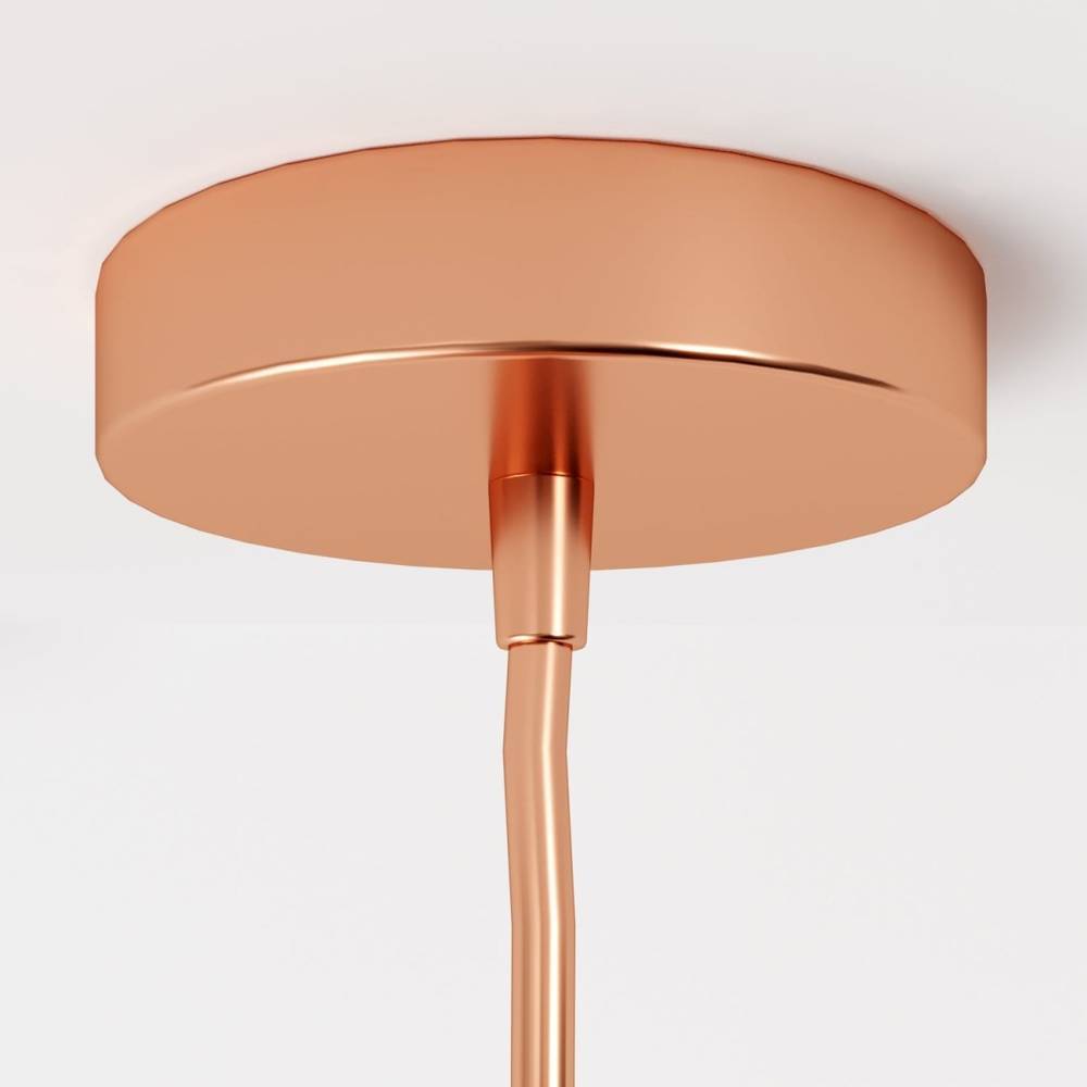 Aurora glaspendel med ombré-finish i champagne, silver och roséguld