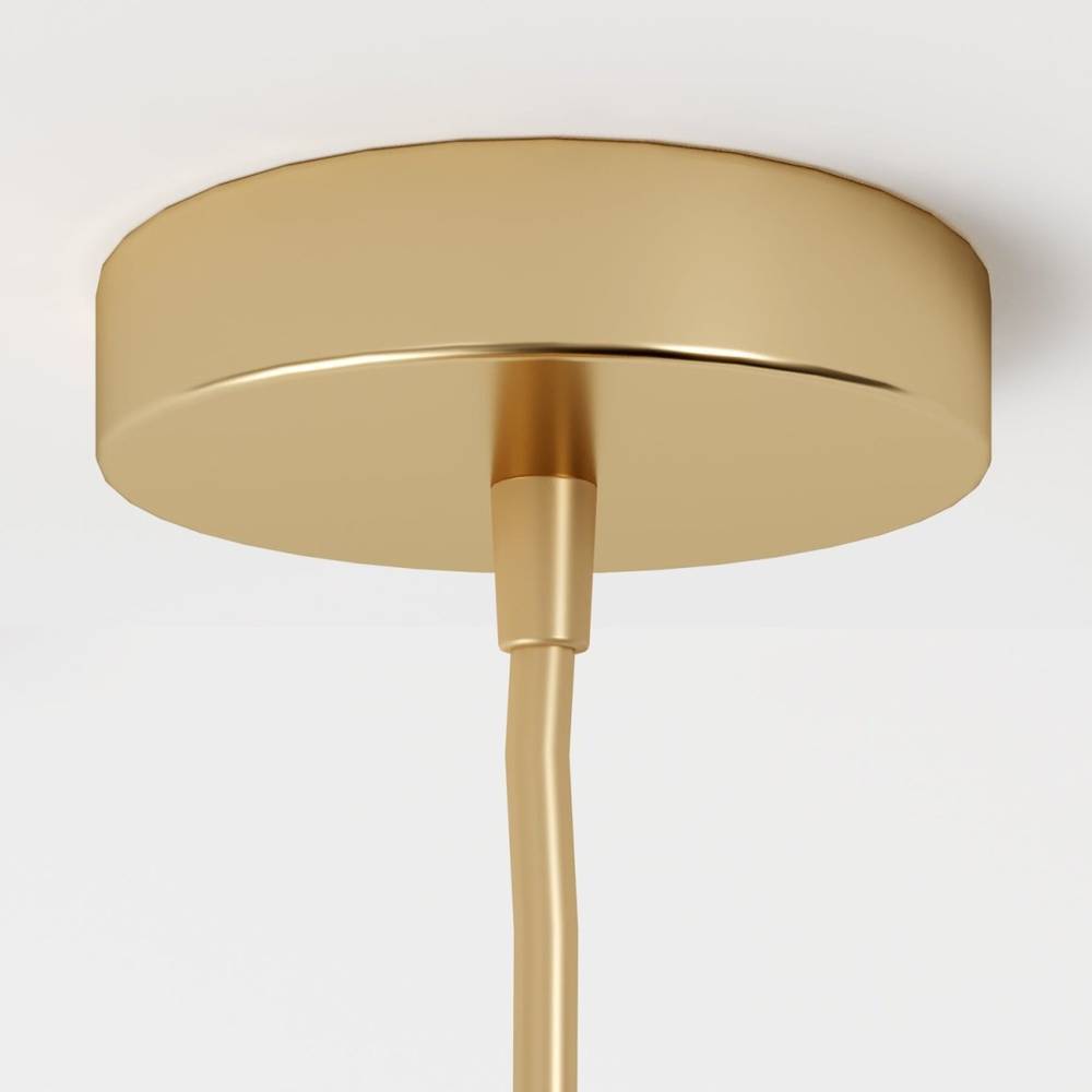 Aurora glaspendel med ombré-finish i champagne, silver och roséguld