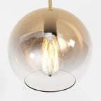 Aurora glaspendel med ombré-finish i champagne, silver och roséguld