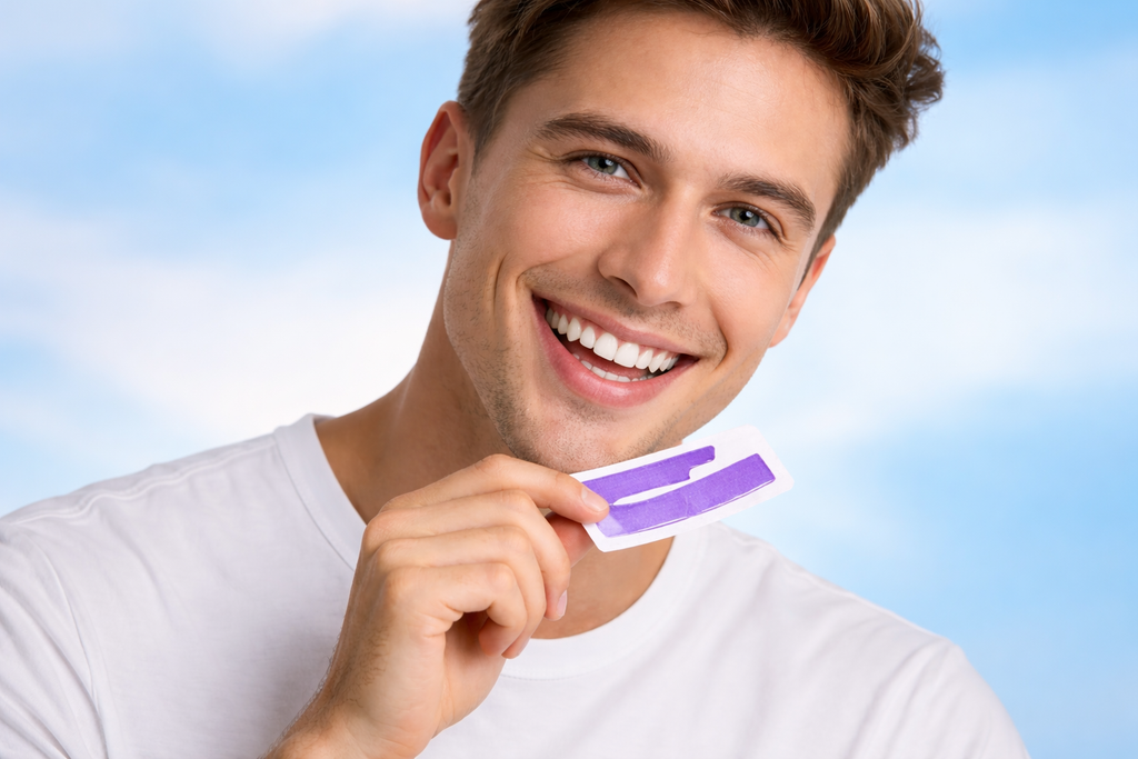 Tiras branqueadoras diárias com reforço do hálito fresco para um sorriso radiante todos os dias | Fioriscas