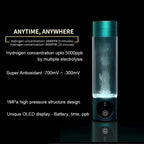 Přenosná vodíková láhev na vodu NovaHydro, dobíjecí ionizátor, 280 ml