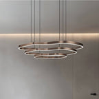 Nova Ring LED-ljuskrona med akryl-diffusor för modern atmosfär