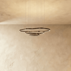 Nova Ring LED-ljuskrona med akryl-diffusor för modern atmosfär