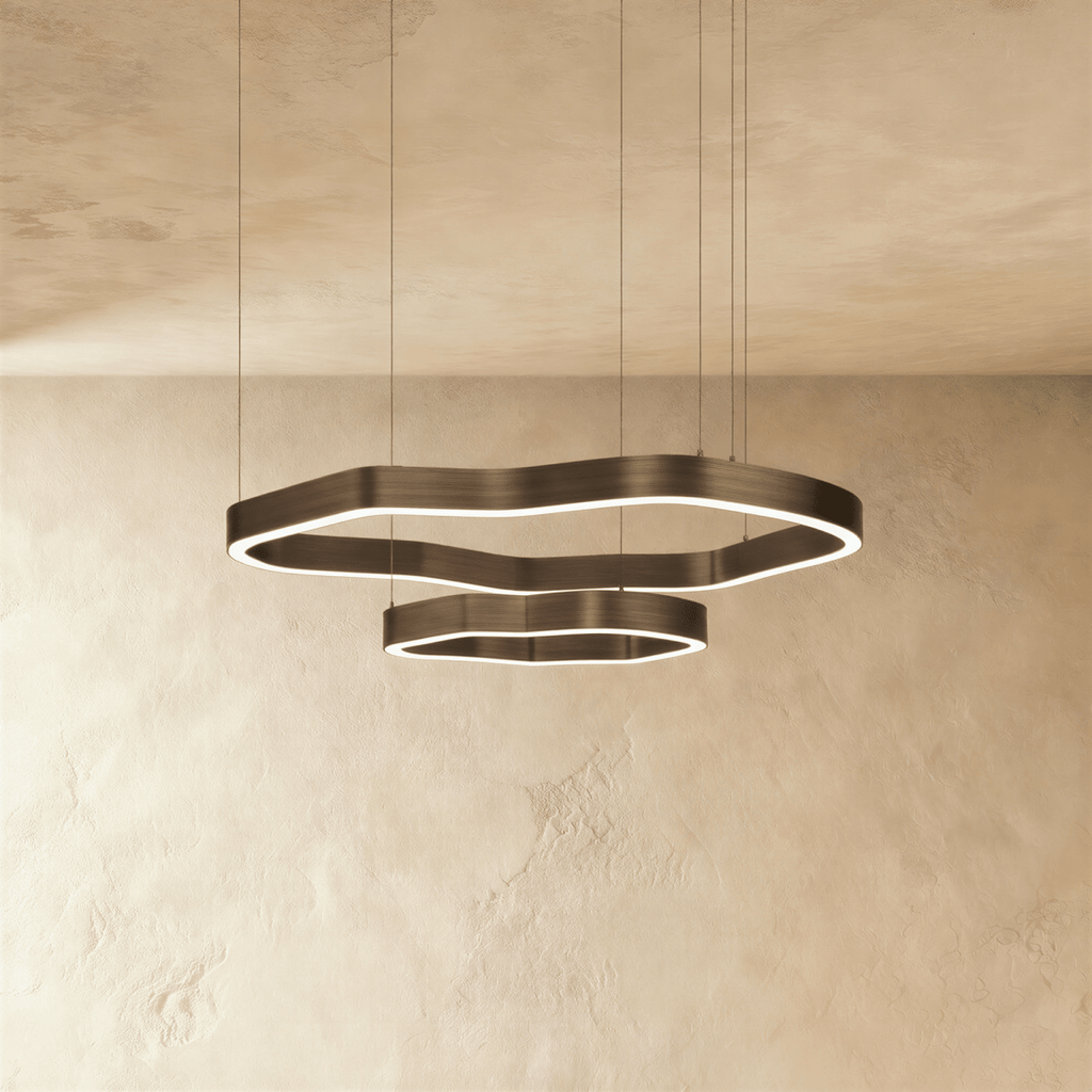 Nova Ring LED-ljuskrona med akryl-diffusor för modern atmosfär