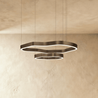 Nova Ring LED-ljuskrona med akryl-diffusor för modern atmosfär