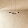 Nova Ring LED-ljuskrona med akryl-diffusor för modern atmosfär
