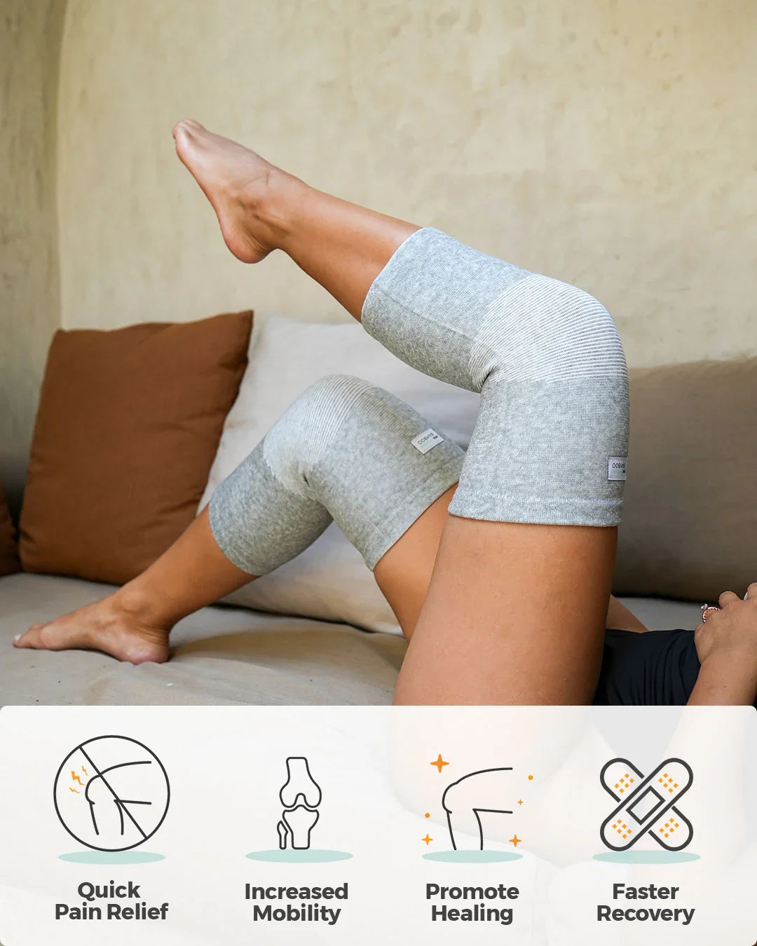 Comfort Bamboo Knee Sleeve for Everyday Support & Lasting Comfort | Fioriscas